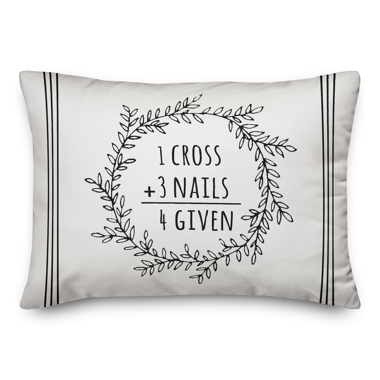 Easter Math Wreath Pillow 4 14" x 20" Throw Pillow